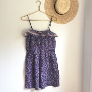 90’s Vintage floral purple dress